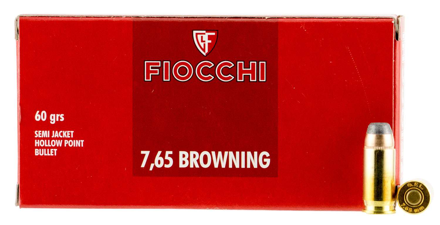 Fiocchi 32SJHP Shooting Dynamics 32 ACP 60 Gr 1100 fps Semi-Jacketed ...