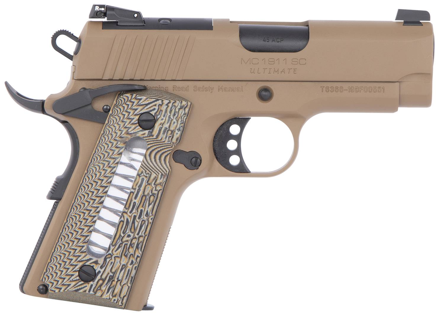 EAA GIRSAN 390034 MC1911SC Officer Ultimate Compact 45 ACP 6+1 3.40 ...