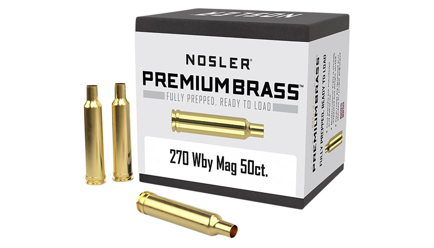 Nosler 270 Wthby Mag Unprimed Rifle Brass 50 Per Box | BFAM Utah Inc